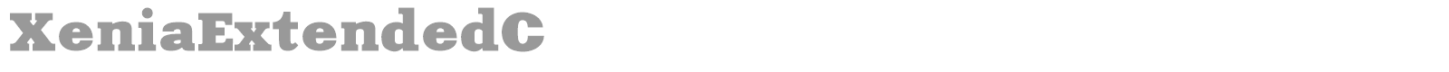 XeniaCondensedC font preview